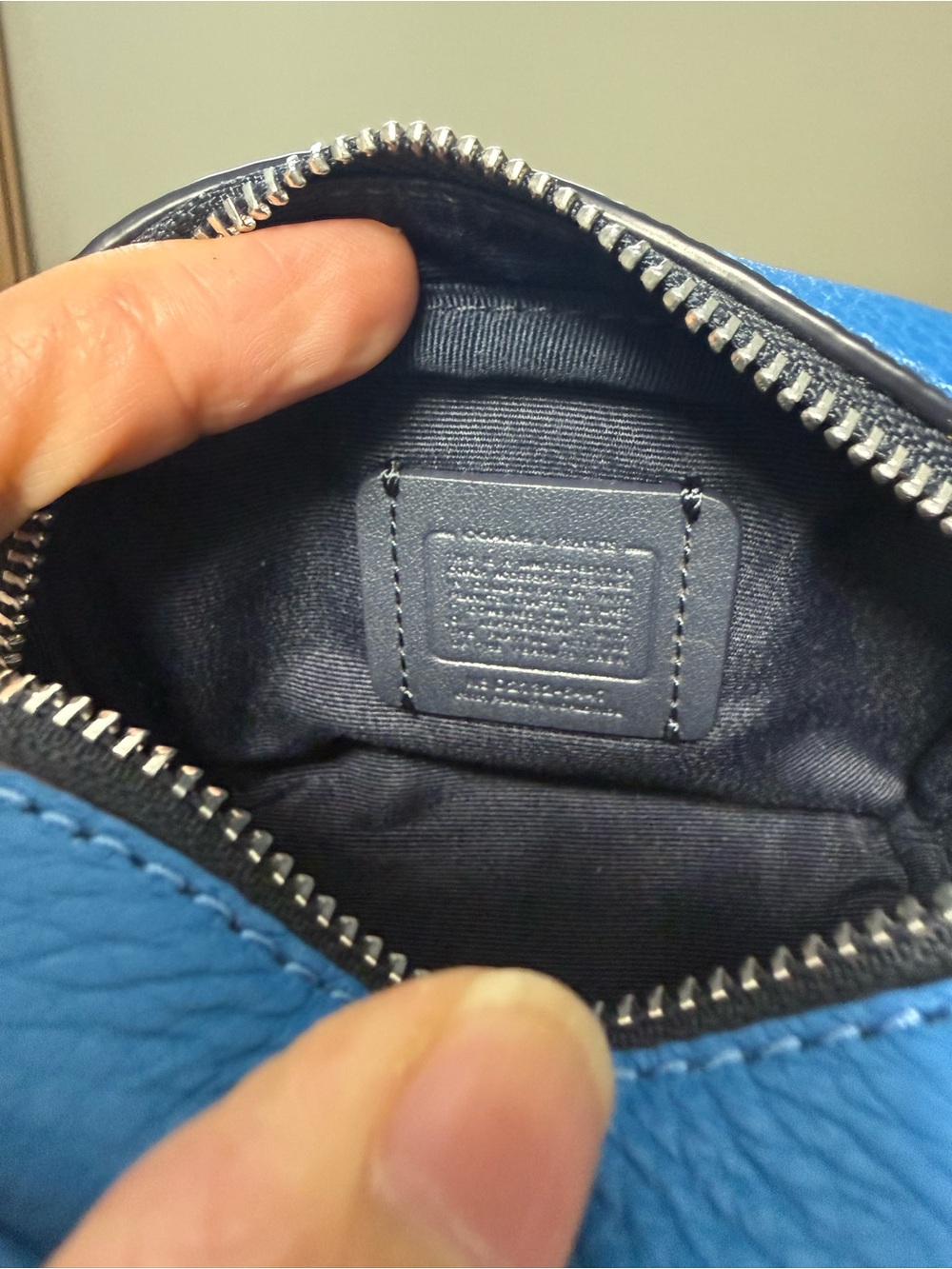 Coach Kids Blue Peanuts Mini Pouch - Picture 9 of 10